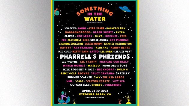 Pharrell announces 'Something in the Water Festival' 2023